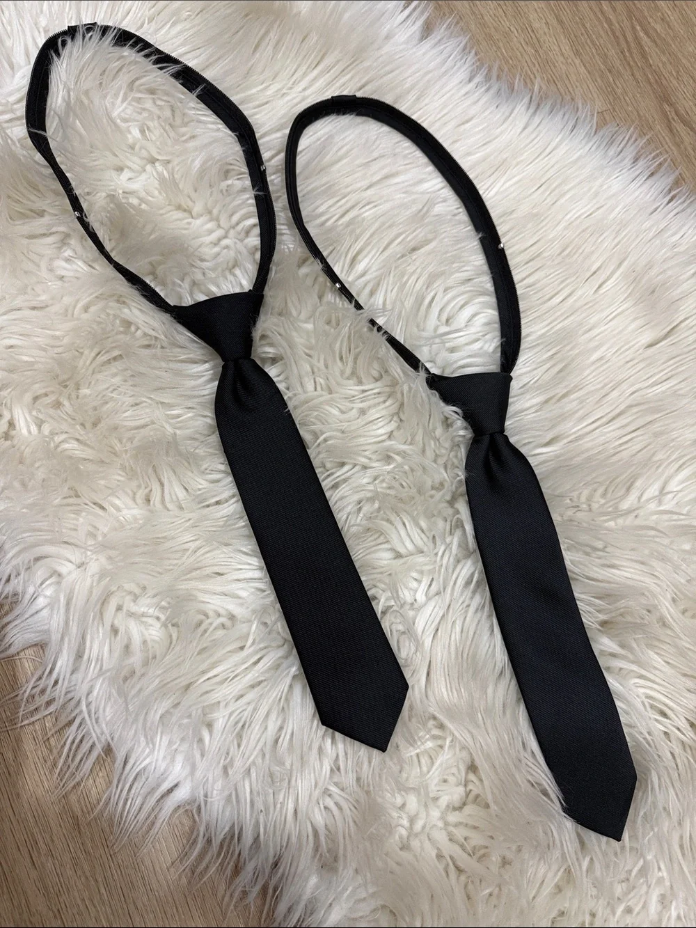 Cat & Jack Black Pre-Tied Neck Ties Set